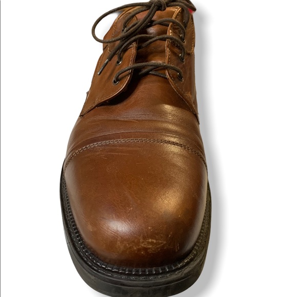 Bostonian STRADA Cap-Toe Dress Shoe Mens Size 13M Brown Leather Lace-Up Oxfords - Picture 3 of 9